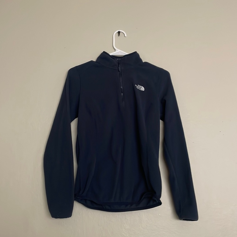 Dark navy blue north face fleece